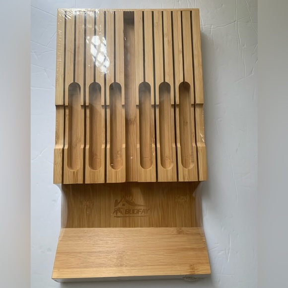 Budfay KNIFE BLOCK BAMBOO 12 KNIVES IN DRAW😍 - Picture 4 of 5